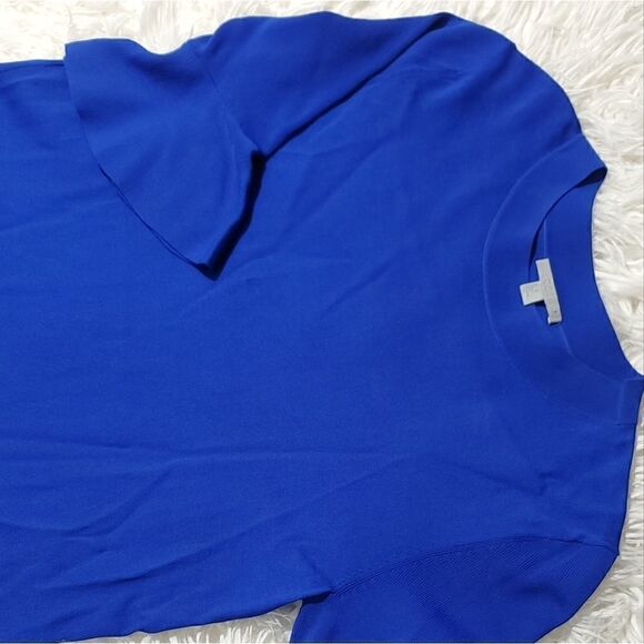 Cos Elbo Length Shift Blue Dress XS - Picture 6 of 6